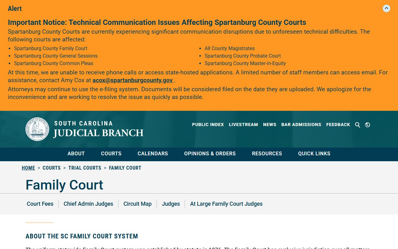 Horry County marriage and divorce records Family Court jurisdiction