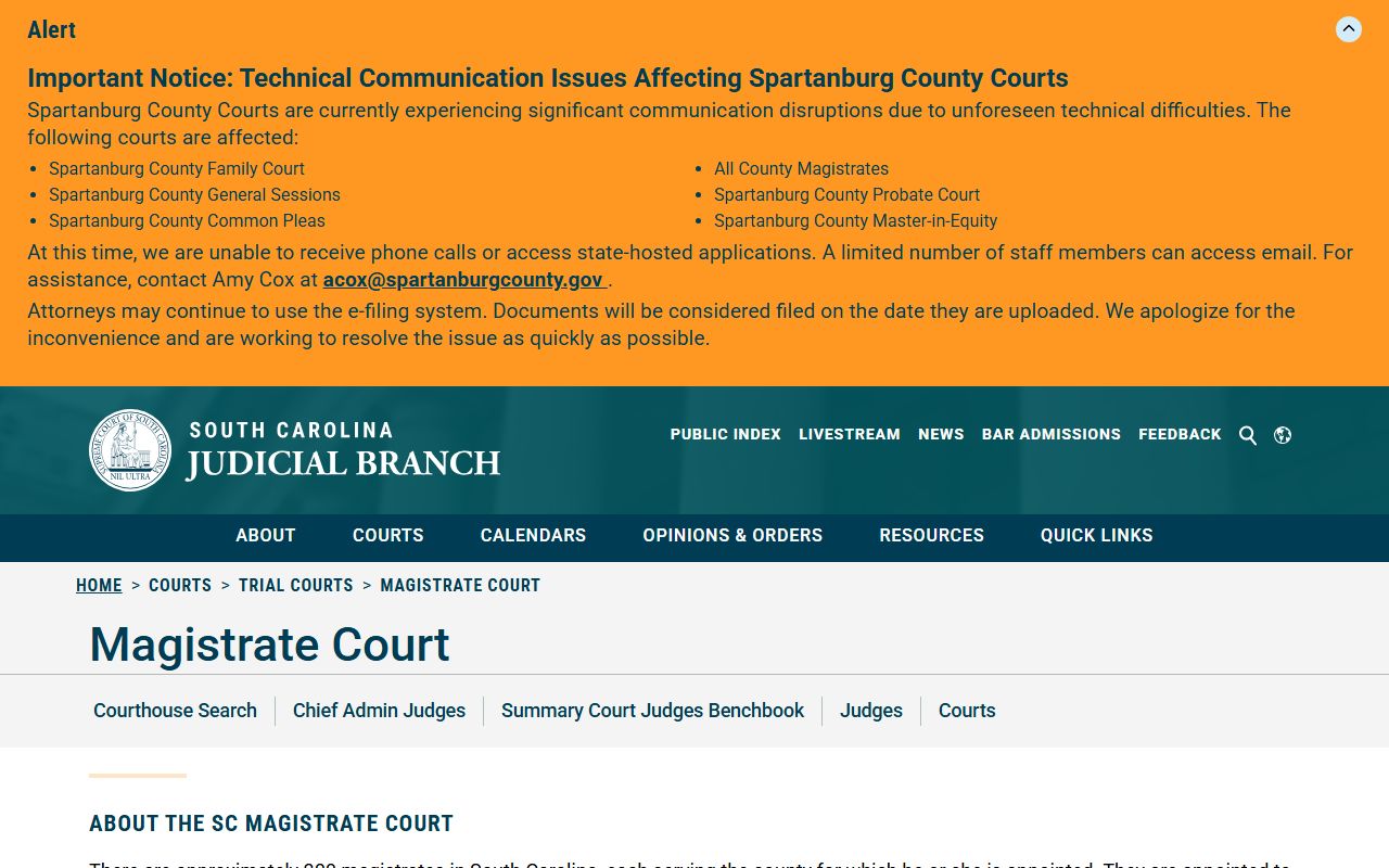 Horry County warrant search Magistrate Court warrant and bail jurisdiction